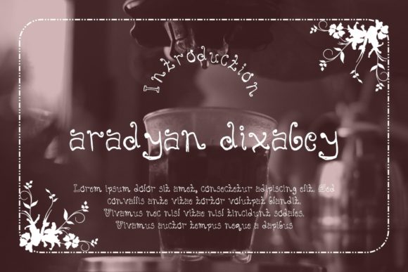 Aradyan Dixabey: A Playful Display Font for Kids’ Crafts & School Projects