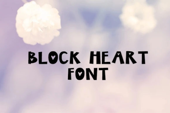 Block Heart: A Bold, Warm Display Font