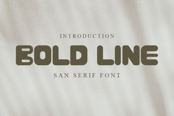 Bold Line: A Display Font That Commands Attention