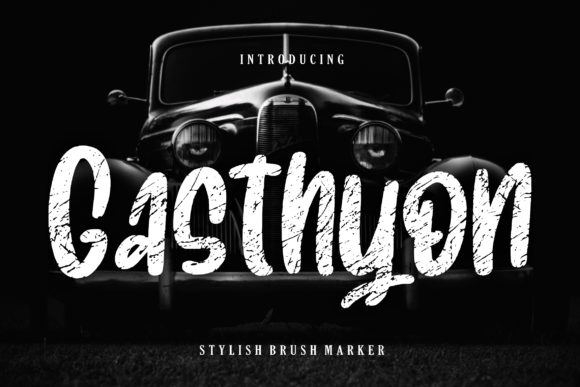 Gasthyon: A Playful Display Font That Cuts Through the Feed