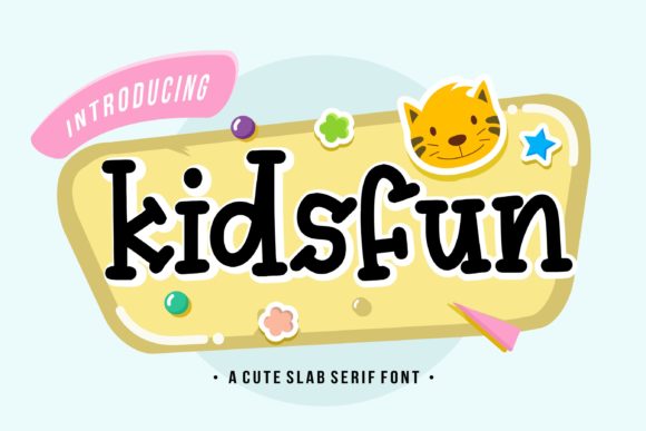 Kidsfun: A Whimsical Display Font for Playful Brand Identities