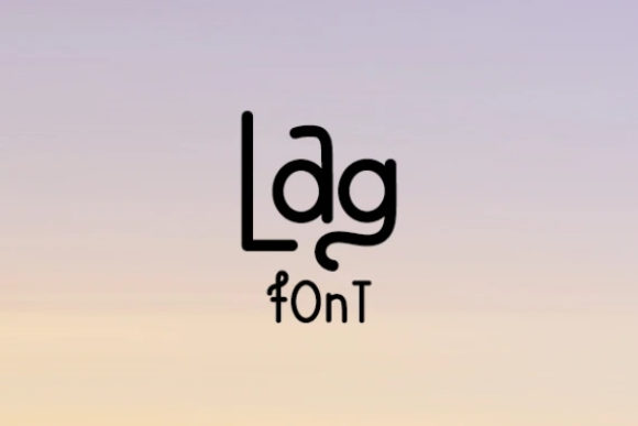 Lag: A Playful Display Font for Editorial Charm