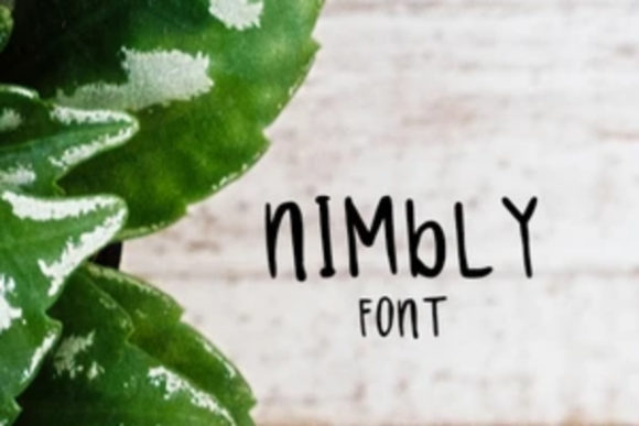 Nimbly: A Friendly Display Font for Small Business Branding