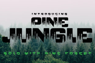 Pine Jungle: A Playful Display Font for Nature-Inspired Branding