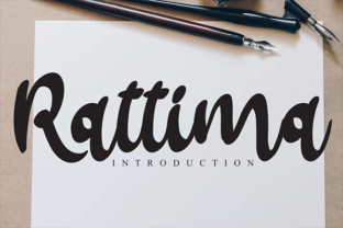 Rattima: A Brush-Pen Display Font That Feels Like a Design Win