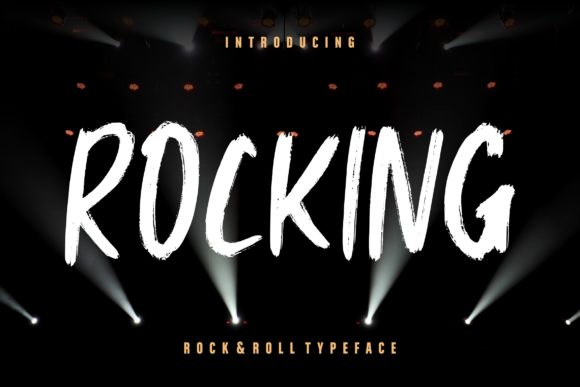 Rocking: A Brush-Pen Display Font with Quiet Confidence