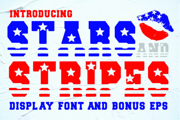 Stars and Stripes Display Font for Bold Digital Branding