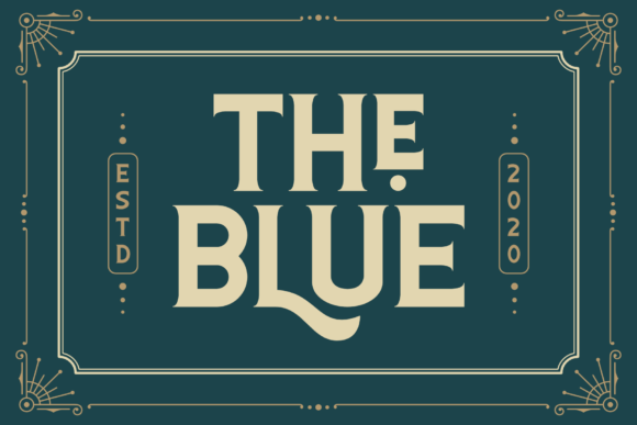 The Blue Display Font for Warm, Nostalgic Web Headlines