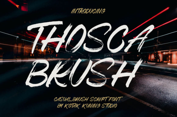 Thosca Brush: A Warm, Hand-Drawn Display Font That Elevates Real Business Branding
