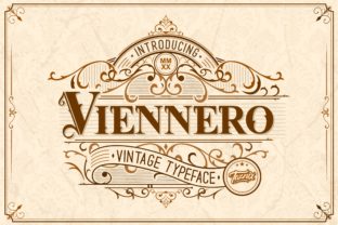 Viennero: A Vintage Display Font for Digital Branding